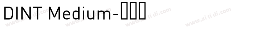 DINT Medium字体转换